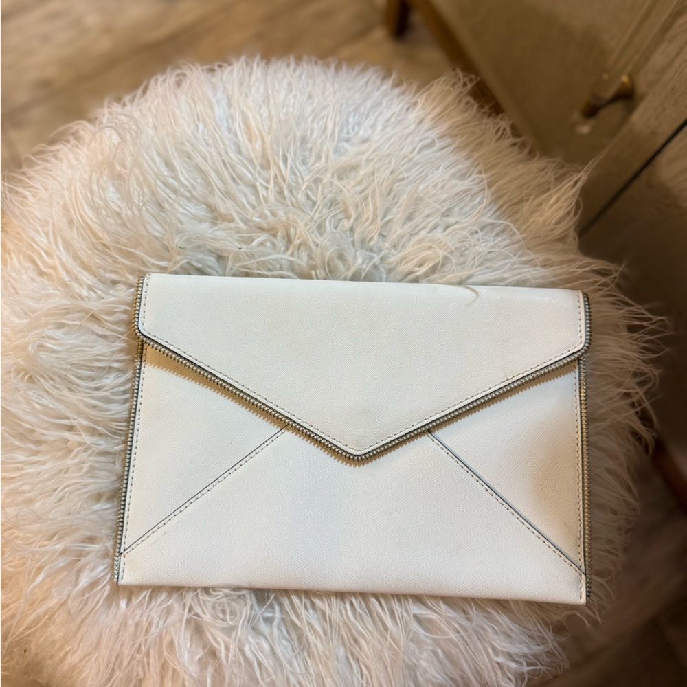 Rebecca Minkoff White Envelope Clutch